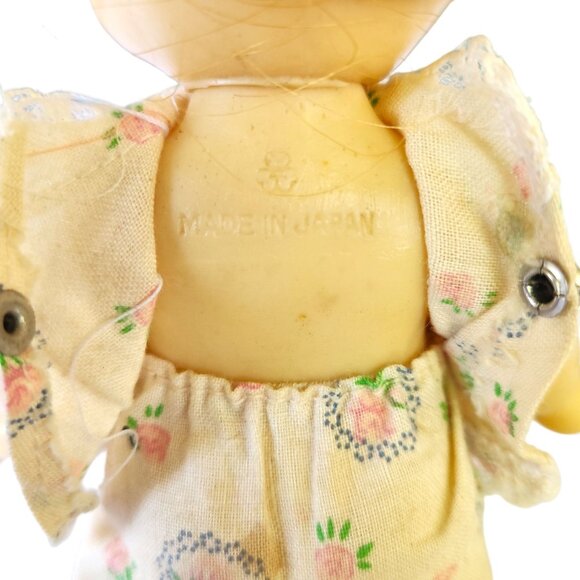 Vintage 1960s Huggles Doll Japan Red Hair Big Eyes 7” Vinyl Girl Toy Collectible - Picture 3 of 6